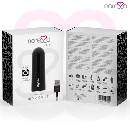 MORESSA - NIX VIBRATOR REMOTE CONTROL BLACK - 7