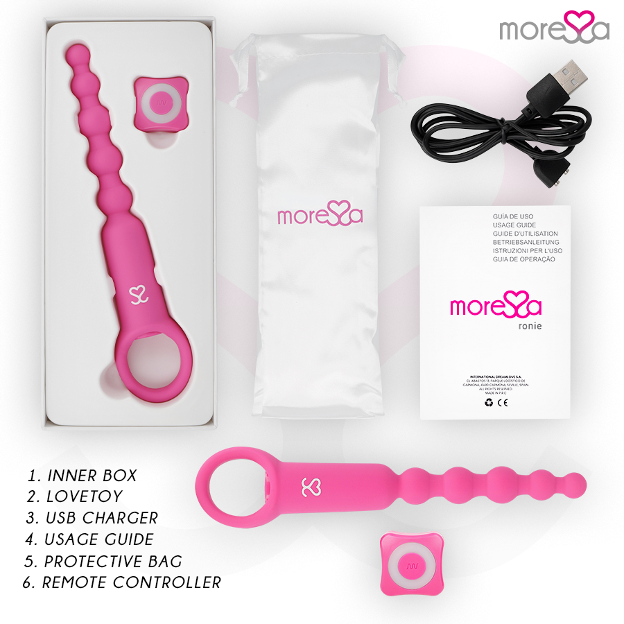 MORESSA - RONIE REMOTE CONTROL ANAL PLEASURE PINK - 6