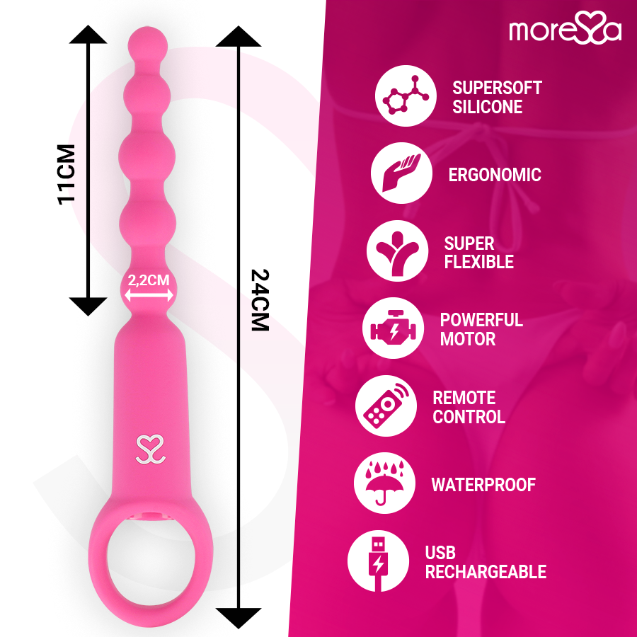 MORESSA - RONIE REMOTE CONTROL ANAL PLEASURE PINK - 4