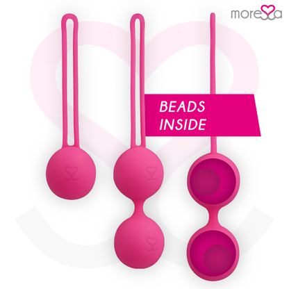 MORESSA - SET OSIAN PREMIUM SILICONE PINK (Osian One - 51 g | Osian Two - 101 g | Osian Three 85 g)