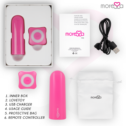 MORESSA - REMOTE CONTROL VIBRATOR NIX PINK