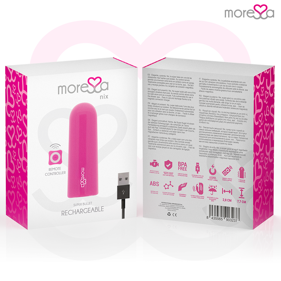 MORESSA - NIX VIBRATOR REMOTE CONTROL PINK - 7