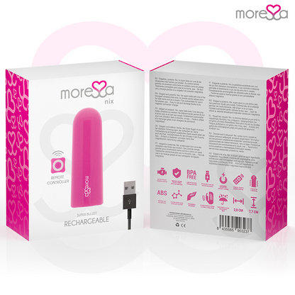 MORESSA - NIX VIBRATOR REMOTE CONTROL PINK - 7