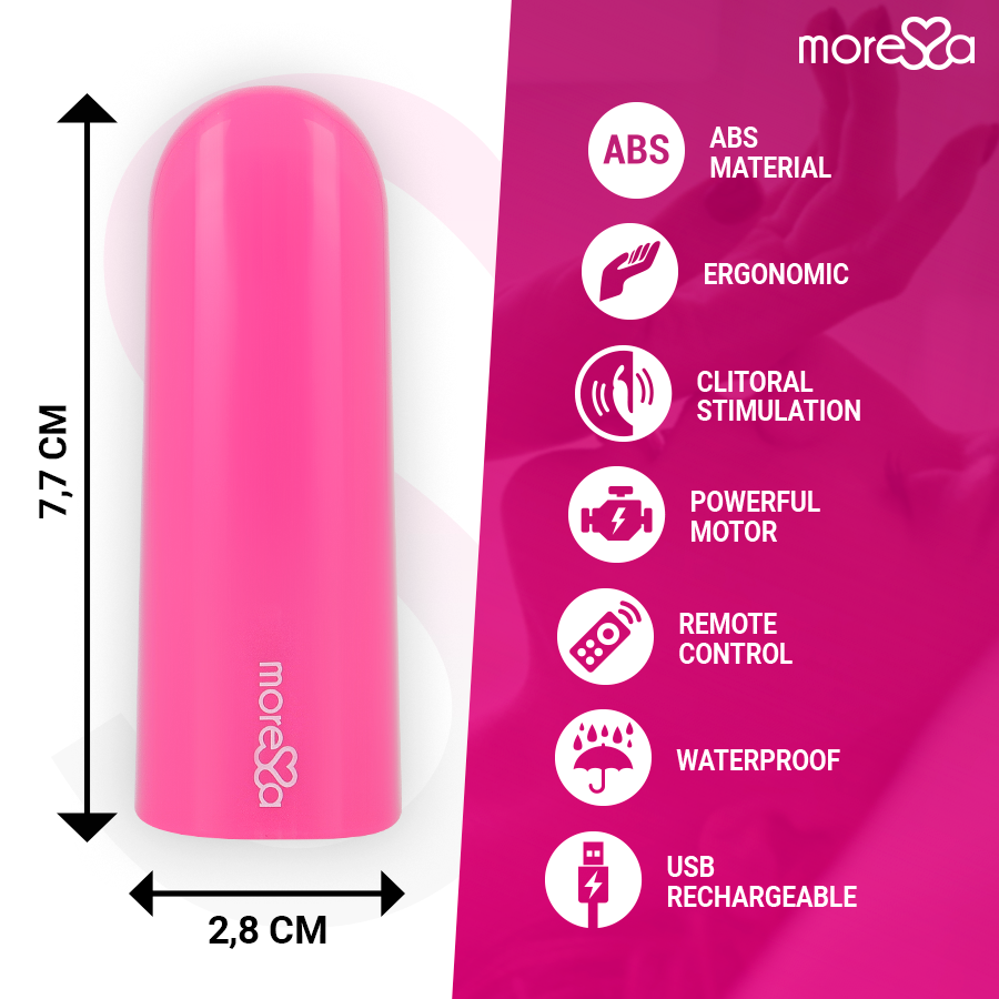 MORESSA - NIX VIBRATOR REMOTE CONTROL PINK - 4