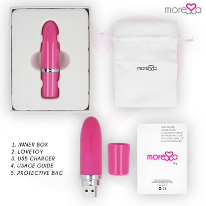 MORESSA - IVY VIBRATOR STIMULATOR TRAVEL PINK - 3
