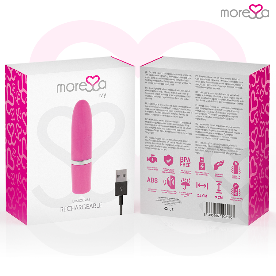 MORESSA - IVY VIBRATOR STIMULATOR TRAVEL PINK - 4
