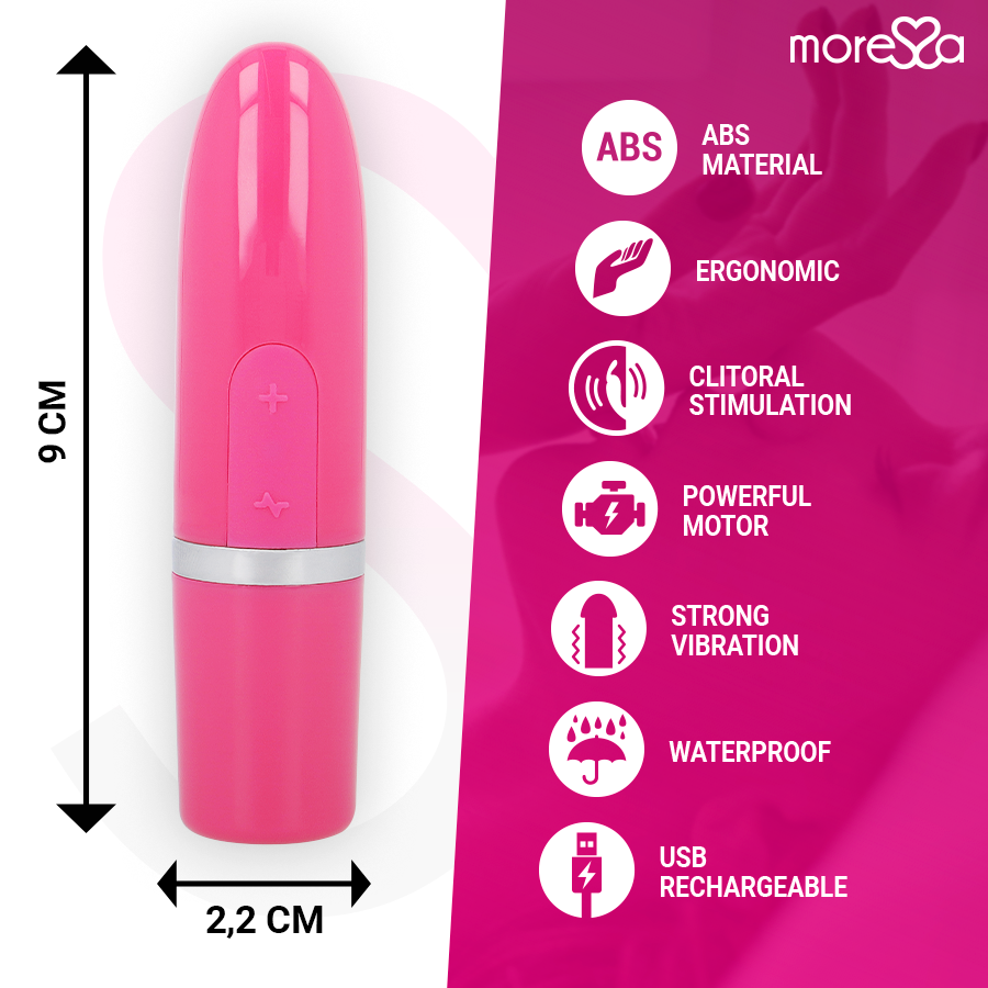 MORESSA - IVY VIBRATOR STIMULATOR TRAVEL PINK - 7