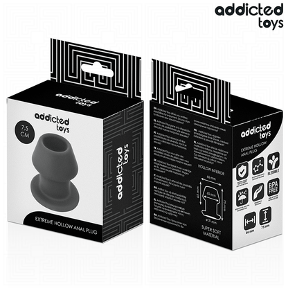 ADDICTED TOYS - EXTREME HOLLOW ANAL PLUG TAGLIA S 7,5 CM