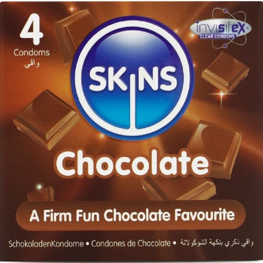SKINS - PREMIUM CHOCOLATE CONDOMS 4-PACK
