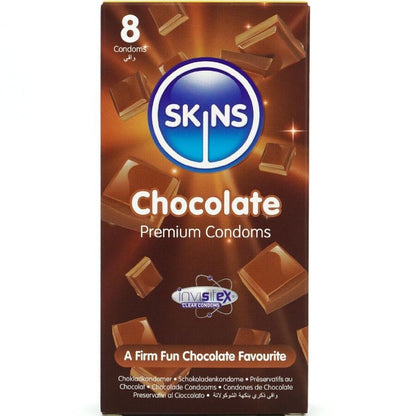 SKINS - PREMIUM CHOCOLATE CONDOMS 8-PACK