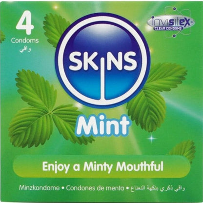 SKINS - PREMIUM MINT CONDOMS 4-PACK