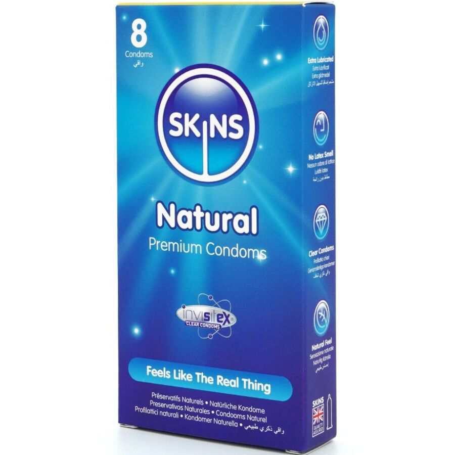 SKINS - PREMIUM NATURAL CONDOMS PACK OF 8