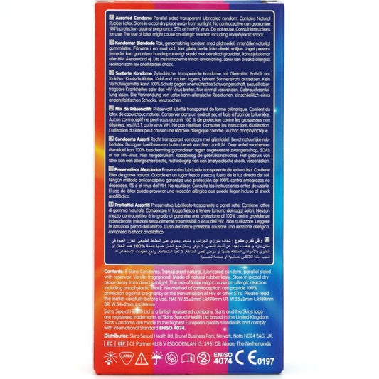 SKINS - ASSORTED PACK OF 8 PREMIUM CONDOMS
