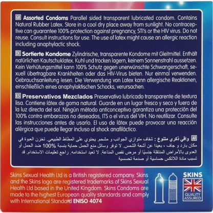 SKINS - ASSORTED PREMIUM CONDOMS 4-PACK