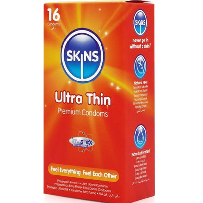 SKINS - PREMIUM ULTRA THIN CONDOMS 16 PACK