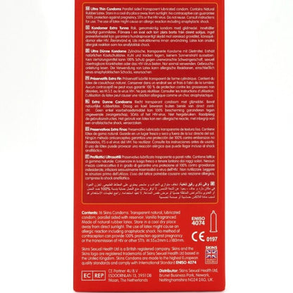 SKINS - PREMIUM ULTRA THIN CONDOMS 16 PACK