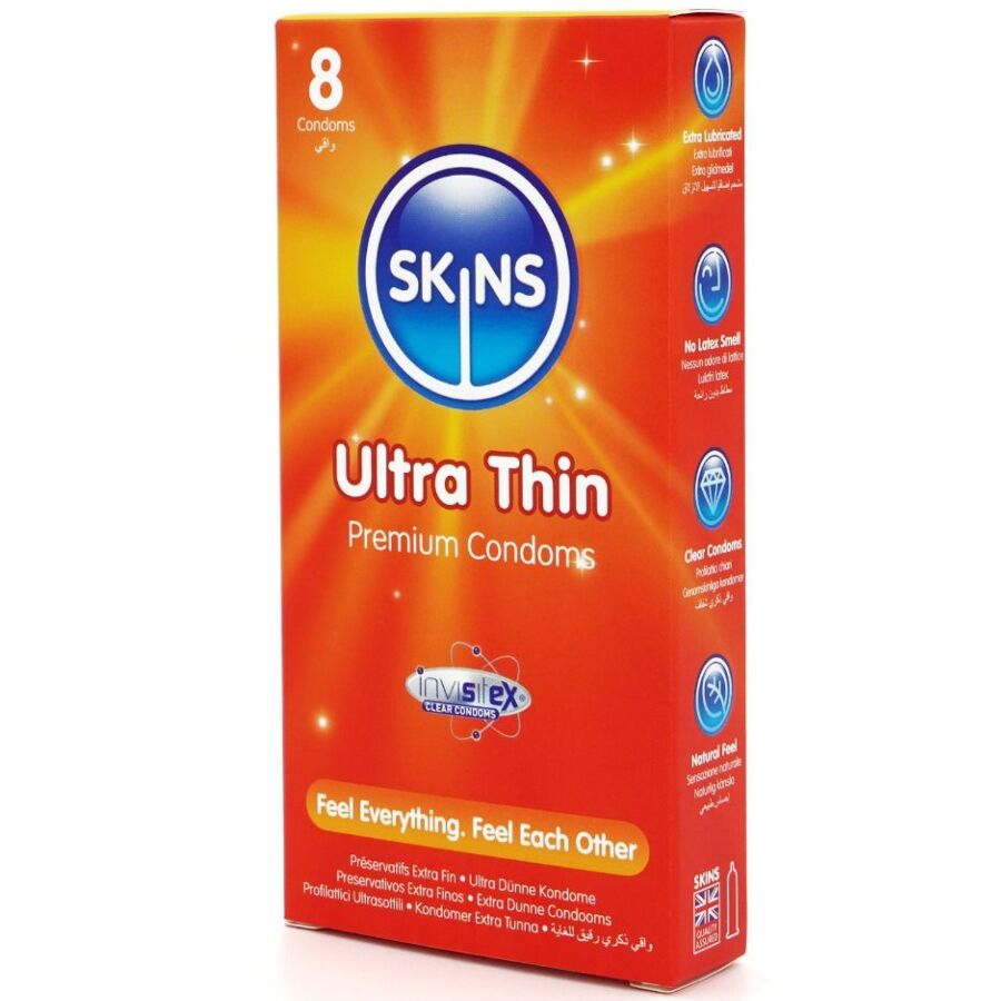 SKINS - PREMIUM ULTRA THIN CONDOMS 8-PACK