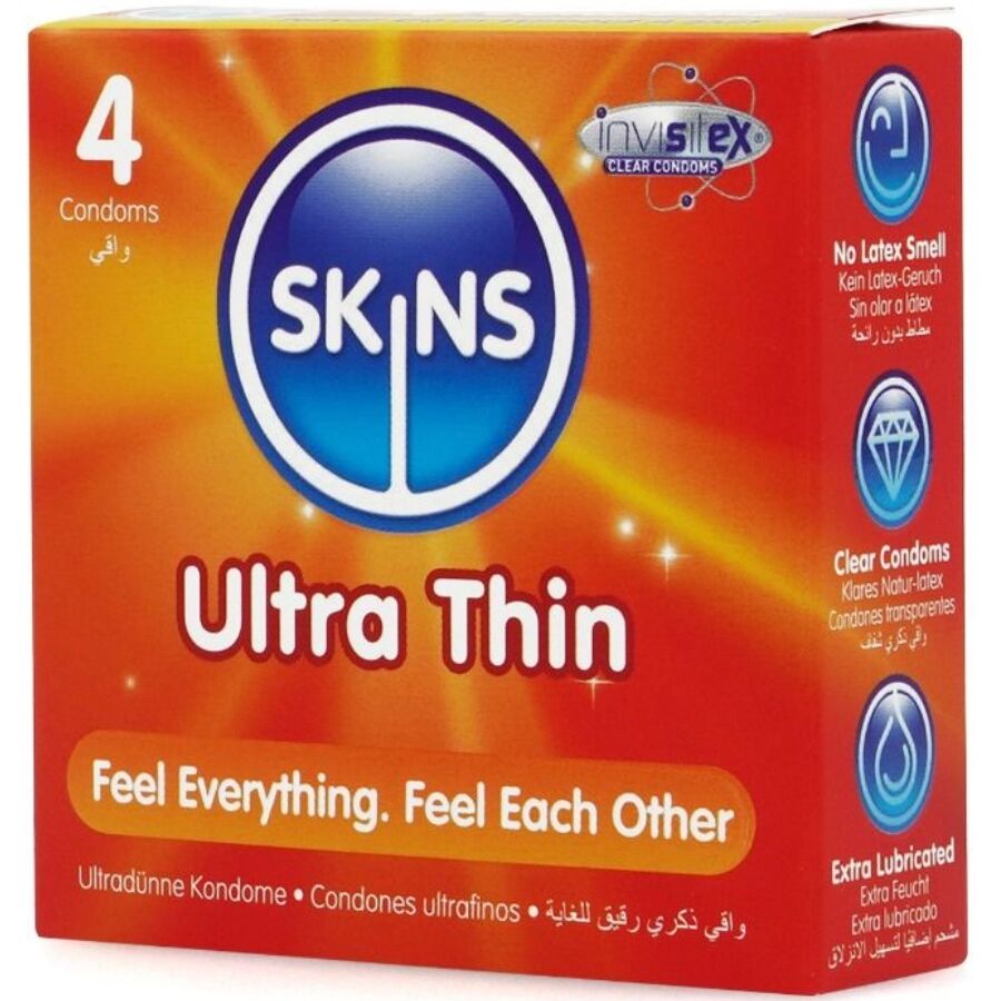 SKINS - PREMIUM ULTRA THIN CONDOMS 4-PACK