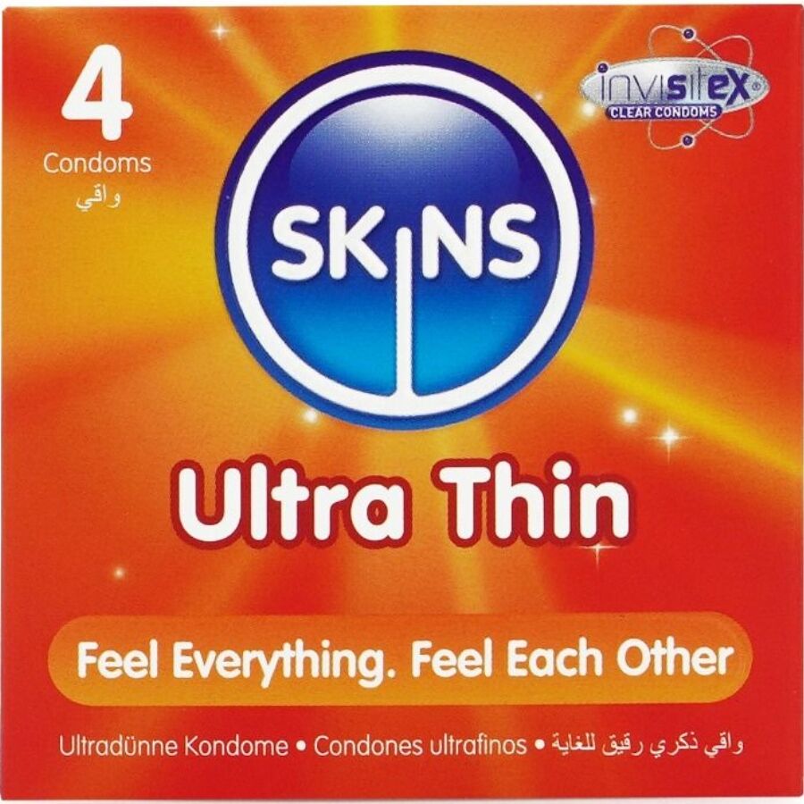 SKINS - PREMIUM ULTRA THIN CONDOMS 4-PACK