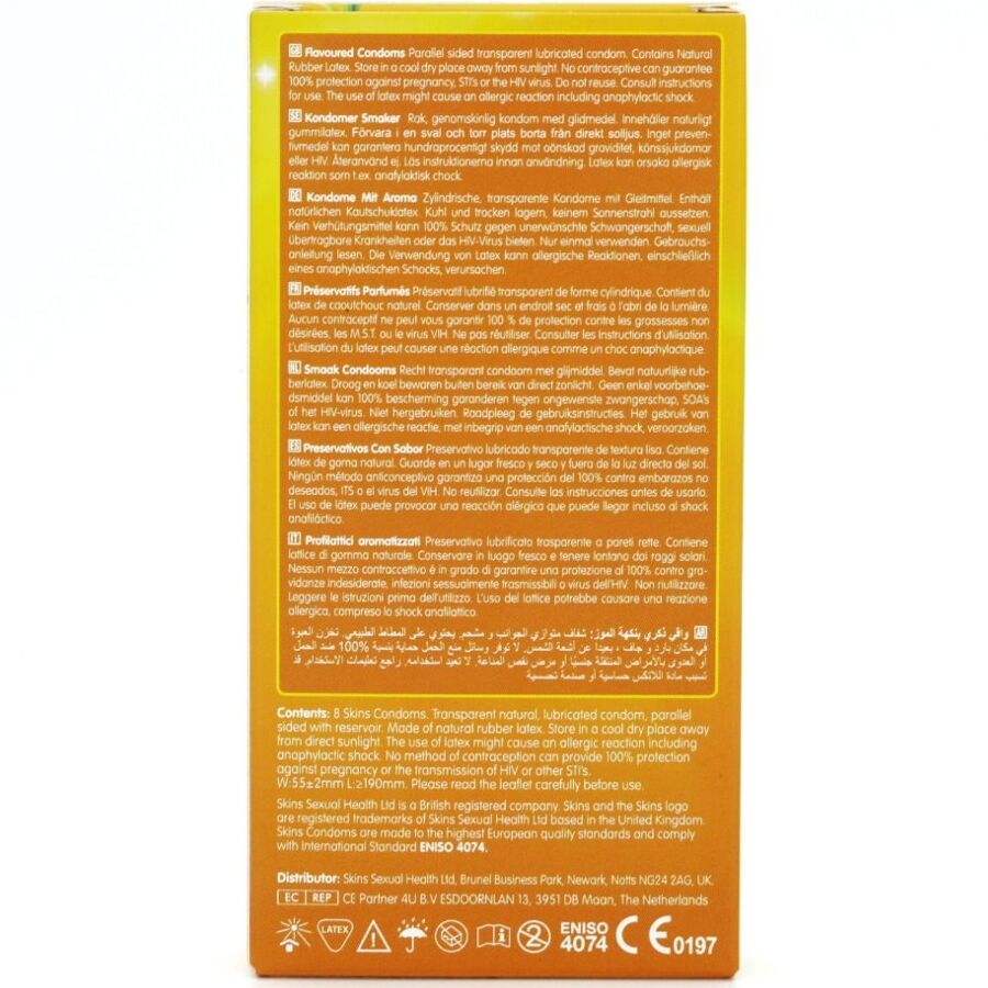 SKINS - PREMIUM BANANA CONDOMS 8-PACK