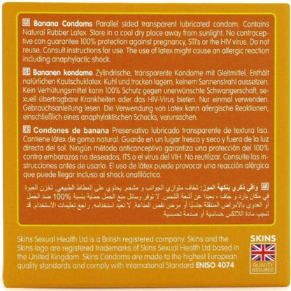 SKINS - PREMIUM BANANA CONDOMS 4-PACK