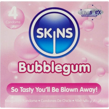 SKINS - BUBBLEGUM PREMIUM CONDOM 4-PACK