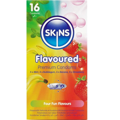 SKINS - PREMIUM MULTI-FLAVORED CONDOMS 16-PACK