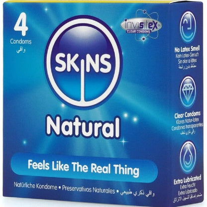 SKINS - PREMIUM NATURAL CONDOMS 4-PACK