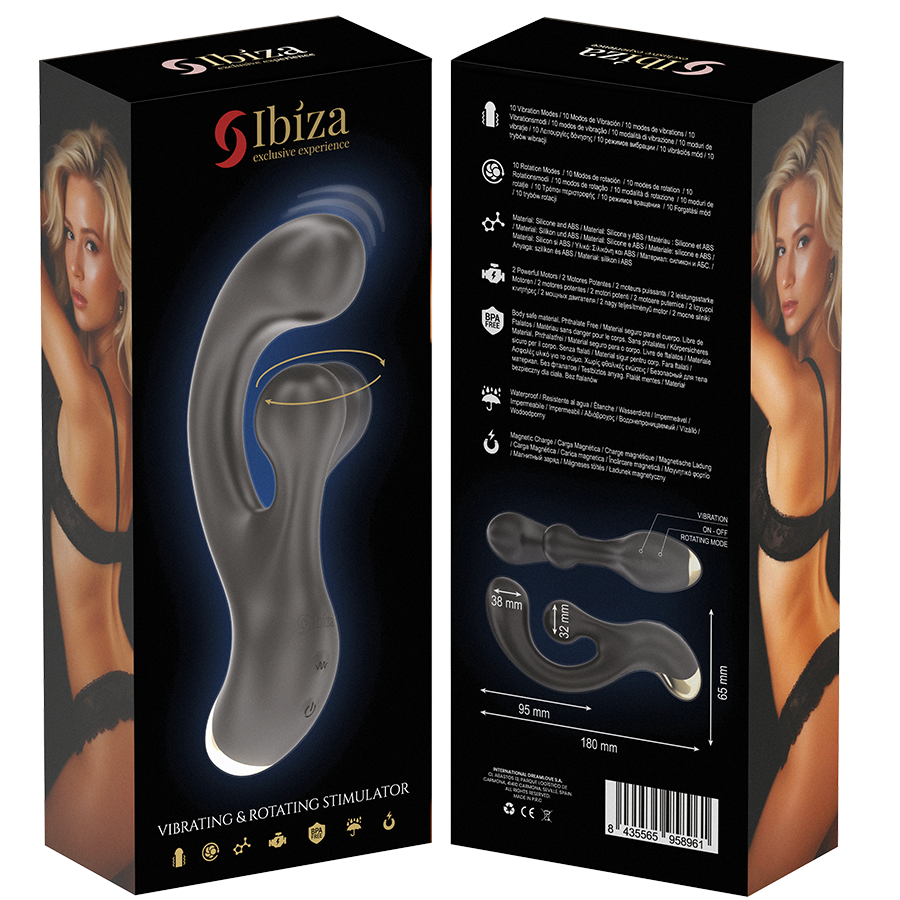 IBIZA - STIMOLATORE VIBRANTE E ROTANTE