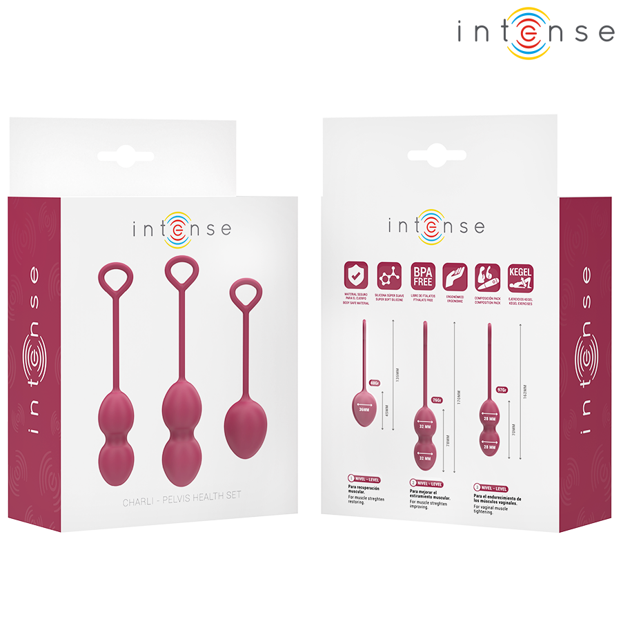 INTENSE - KEGEL BALL KIT CHARLI BORDEAUX