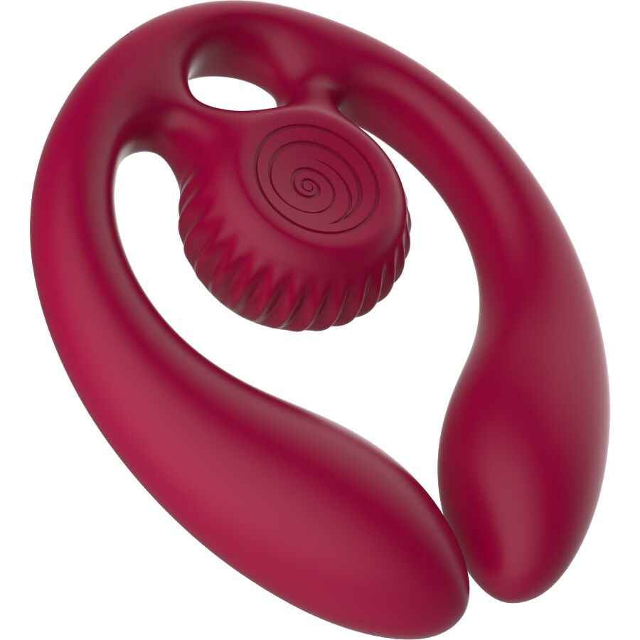 SNAIL VIBE - GIZI DUO STIMOLATORE DI COPPIA TELECOMANDO BORDEAUX