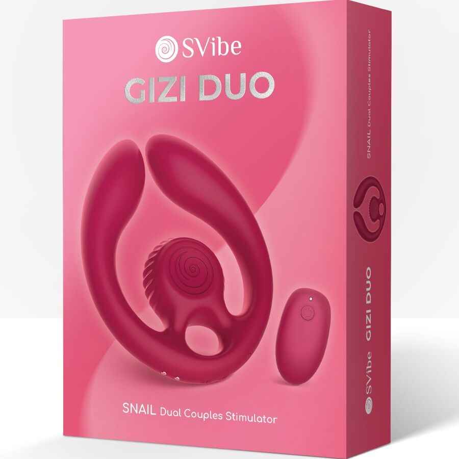 SNAIL VIBE - GIZI DUO STIMOLATORE DI COPPIA TELECOMANDO BORDEAUX