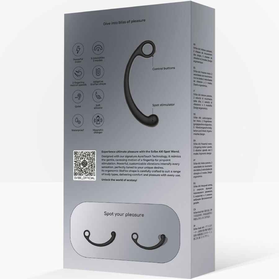 SNAIL VIBE - BACCHETTA PER MASSAGGIO VIBRANTE AXI NERA