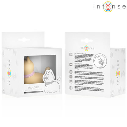 INTENSE - TOLOSA STIMULATOR WITH 360° ROTATING TONGUE YELLOW