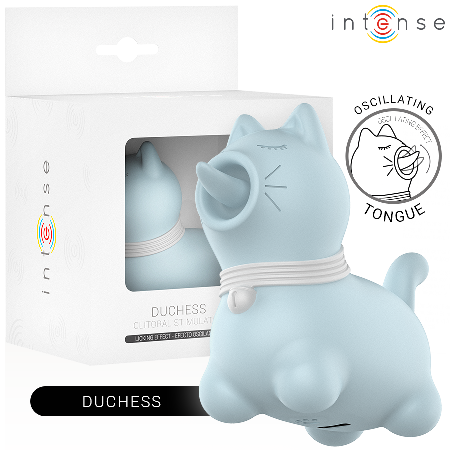 INTENSE - DUCHESS STIMULATOR WITH 360º ROTATING TONGUE BLUE