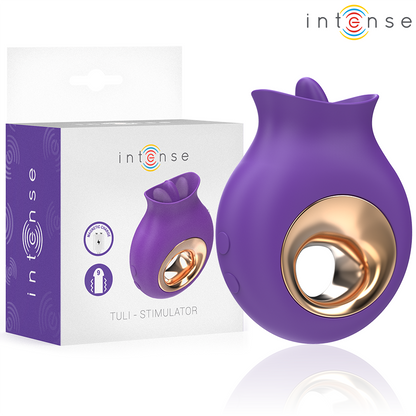 INTENSE - TULI CLITORAL STIMULATOR 9 VIBRATIONS AND 9 OSCILLATIONS PURPLE