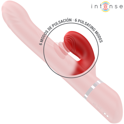 INTENSE - LELE MULTIFUNCTIONAL ROTATING, OSCILLATING AND STIMULATING VIBRATOR RED