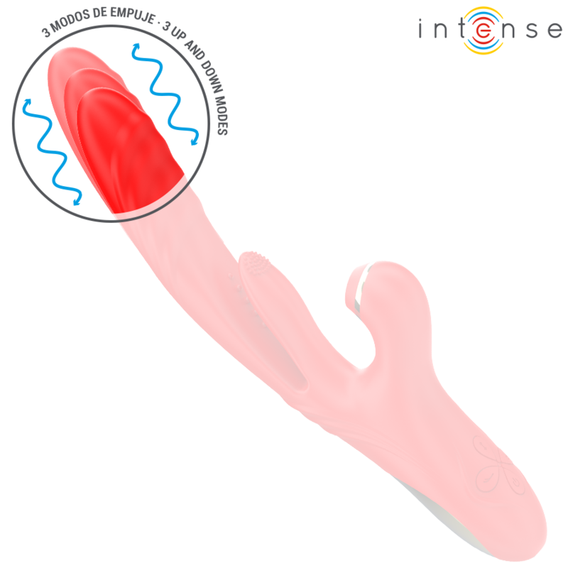 INTENSE - KAROL MULTIFUNCTIONAL VIBRATOR THRUST AND STIMULATION AND STIMULATING WAVES RED