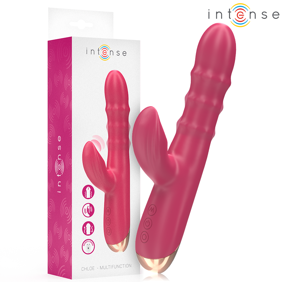 INTENSE - CHLOE 3-IN-1 MULTIFUNCTIONAL VIBRATOR RED