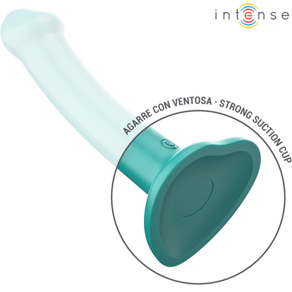 INTENSE - KATIE VIBRATOR WITH SUCTION CUP 10 VIBRATIONS REMOTE CONTROL BLUE