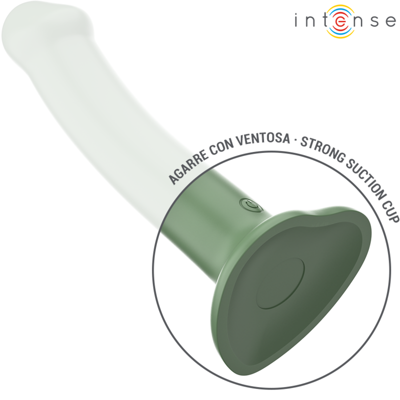 INTENSE - BECCA VIBRATOR WITH SUCTION CUP 10 VIBRATIONS REMOTE CONTROL GREEN