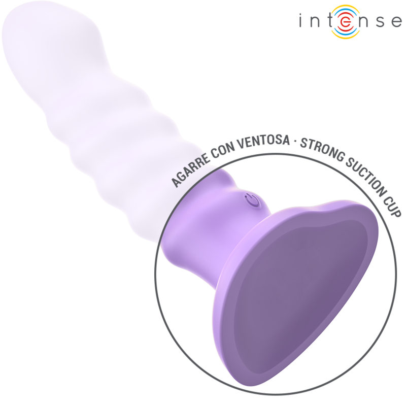 INTENSE - BRENDA VIBRATOR SIZE M SPIRAL DESIGN 10 VIBRATIONS REMOTE CONTROL PURPLE