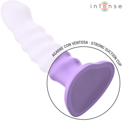 INTENSE - BRENDA VIBRATOR SIZE M SPIRAL DESIGN 10 VIBRATIONS REMOTE CONTROL PURPLE