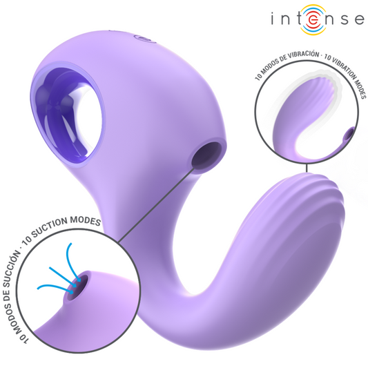 INTENSE - BAXTER PURPLE VIBRATOR AND STIMULATOR