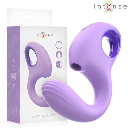 INTENSE - BAXTER PURPLE VIBRATOR AND STIMULATOR