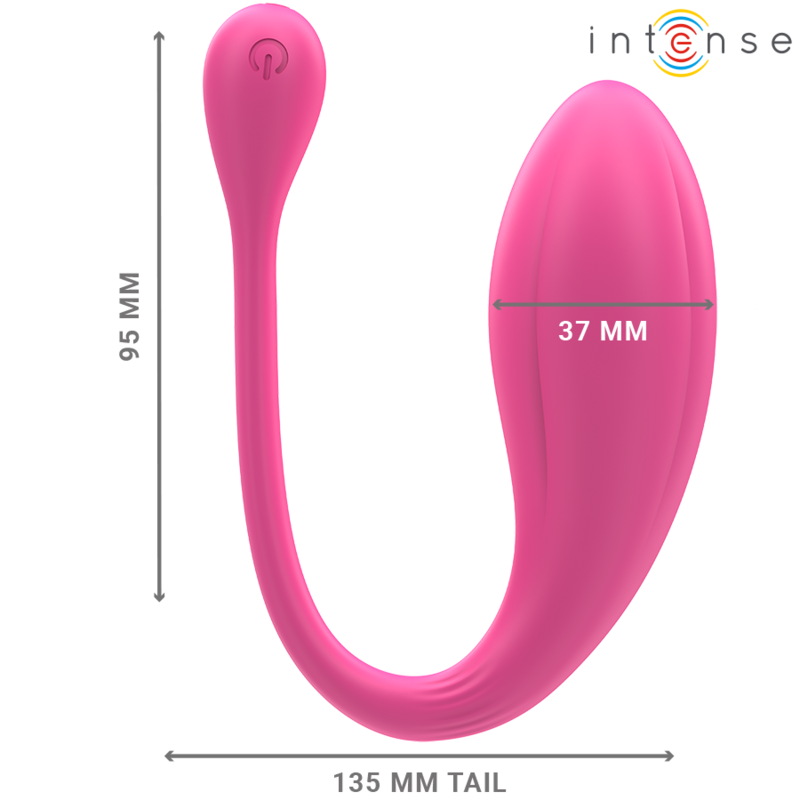 INTENSE - JANICE U DOUBLE STIMULATION VIBRATOR 10 VIBRATIONS PINK REMOTE CONTROL