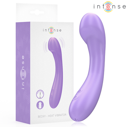 INTENSE - BECKY 19 CM HEATED VIBRATOR 7 VIBRATIONS PURPLE