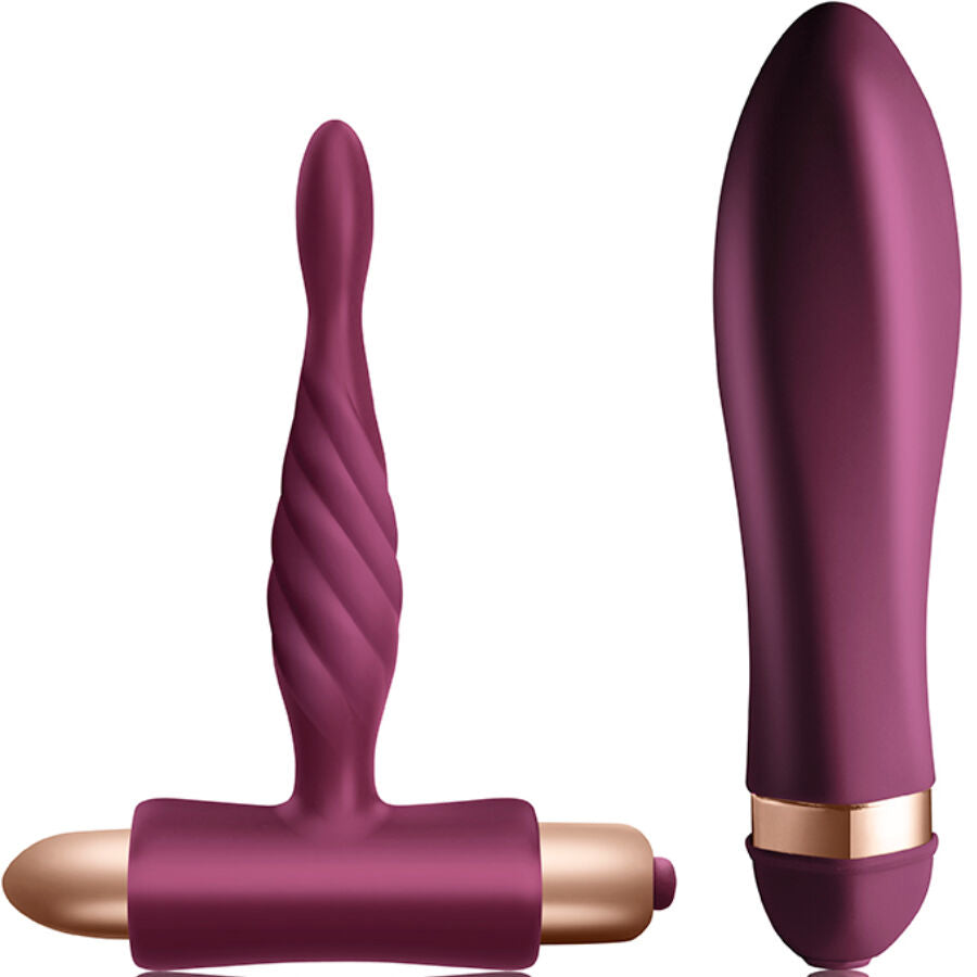 CLIMAXIMUM - TWISTED VIBRATOR + BUTTER PLUG CHALLENGE KIT FOR BEGINNERS