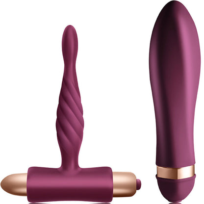 CLIMAXIMUM - TWISTED VIBRATOR + BUTTER PLUG CHALLENGE KIT FOR BEGINNERS