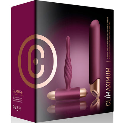 CLIMAXIMUM - RAPTURE KIT CLASSIC VIBRATOR + BUTTER PLUG FOR BEGINNERS